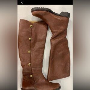 Michael Kors genuine leather knee high faux fur lined fall winter boots
